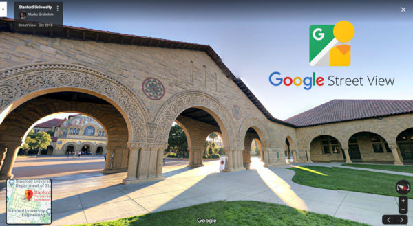 Stanford Campus via Google Street View